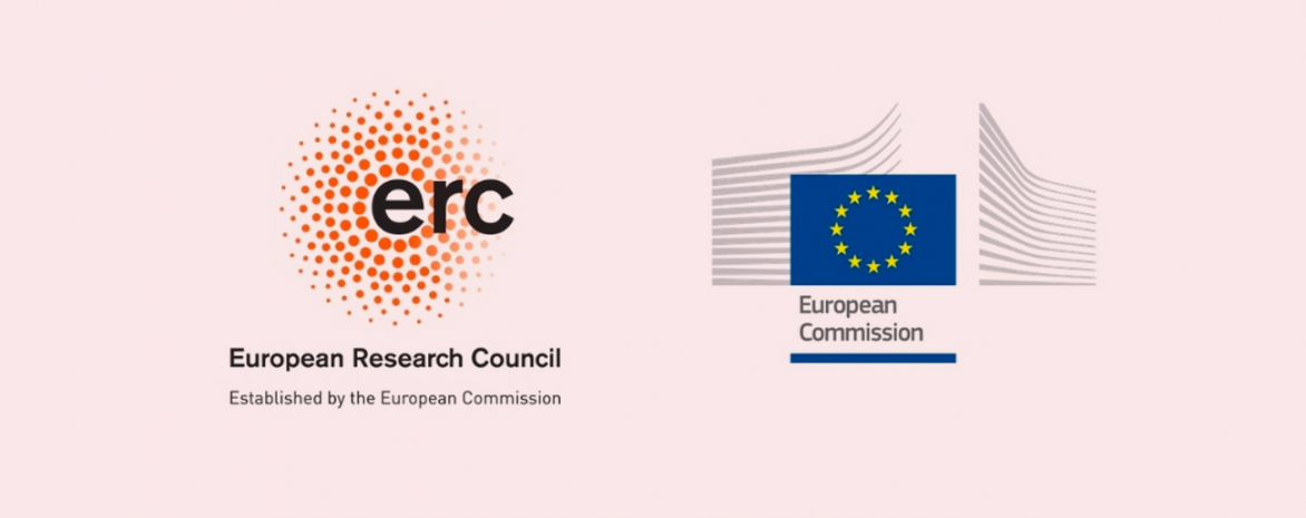 Logo erc et european commission sur fond orange Logo erc et european commission sur fond orange